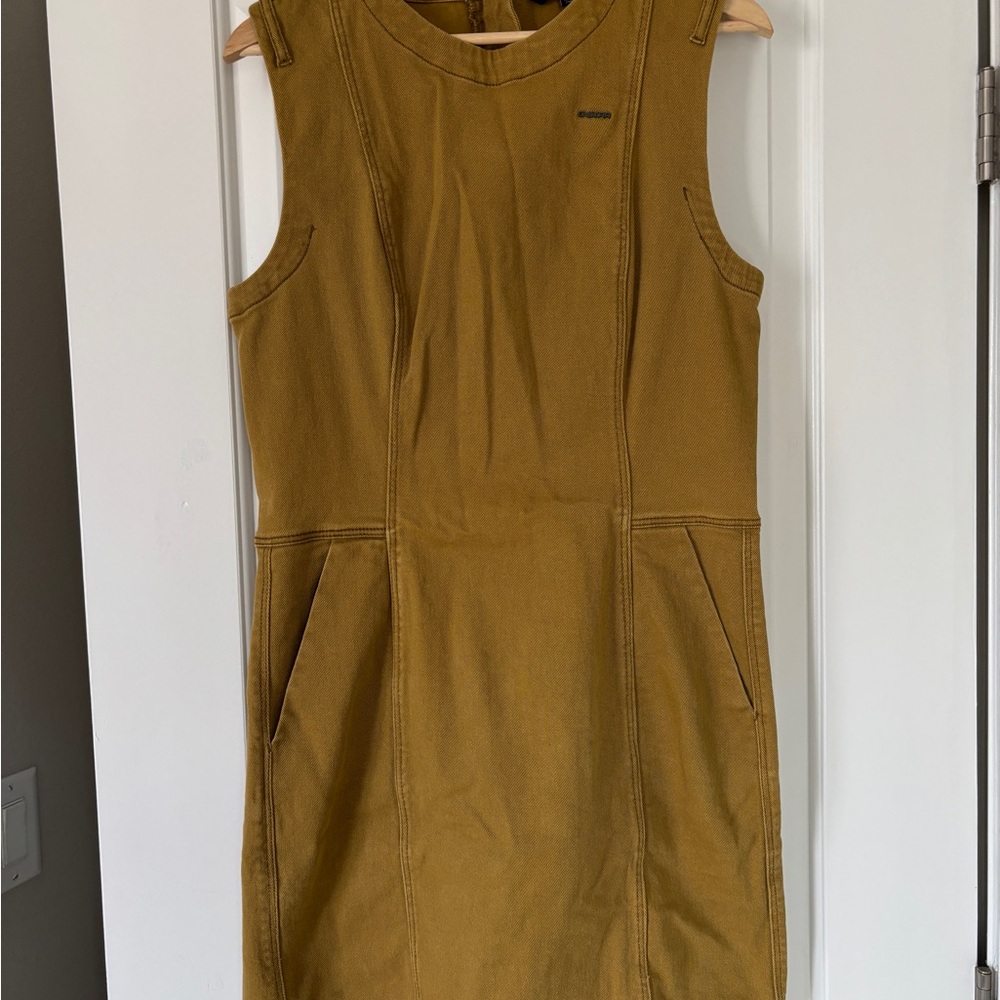 Gstar Khaki mini denim Dress